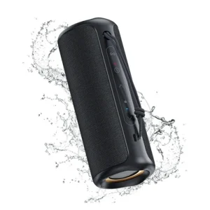 Travel Friendly Speaker 30W Powerful Bass RGB LED Light for Temple Visits Outdoor Adventures Parties Computers