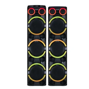 Treble 10 Inch Party Speaker Super Bass Karaoke Audio System Wooden Bluetooth Music Player Floor Standing Speakers