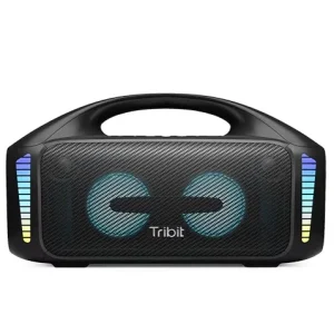 Tribit Stormbox Blast 90W RGB Light XBass for 5.3 IPX7 Waterproof Powerbank Wireless Speaker 6″ Woofer Outdoor Wireless Charging
