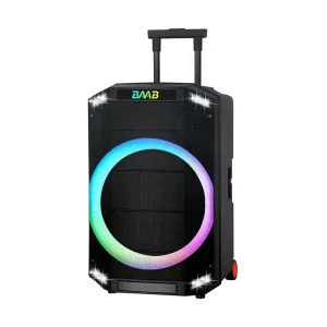 Trolley Speaker Pull Rod Party Sound System with RGB Light for 5.0 High Power Voice Control Plastic PartyboxB12 01
