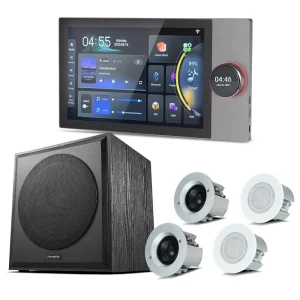 Tuya Smart Home Background Music System Super Ceiling Speaker Intelligent Screen Control Panel Wall Amplifier Active Subwoofer