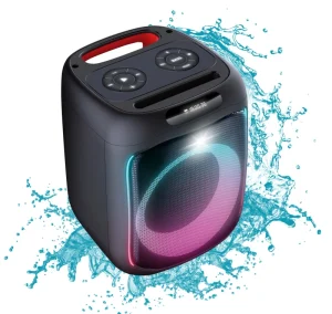 Two Way Audio Box with Handle 6 Inch Portable Speakers Wireless Bluetooth