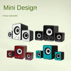 USB Desktop Home Office Multimedia Colorful Notebook Mini Speakers Suitable for Gaming and Office