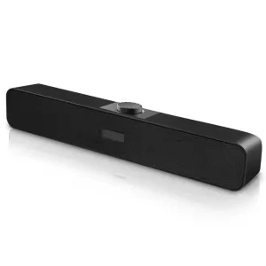 USB Powered 2.0 Wired Computer Gaming Speakers 3.5mm AUX Input Soundbar Diaphragm Compatible Windows PC Desktop Mobile Phone
