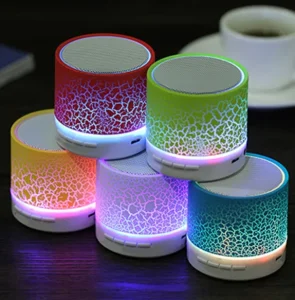 USB Recharge Battery Mini Small Wireless LED Mobile Call Phone BTS Speaker