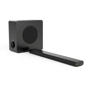 Ultra Thin Slim Design 2.0 Wireless Soundbar with Deep Bass Subwoofer 80W Cinematic Home Audio System RGB Lighting