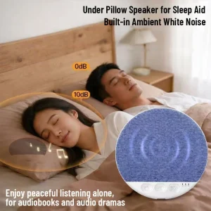 Ultra-thin Bedside Speaker Mini Rechargeable Wireless BT Portable Sleep Audio X3Pro
