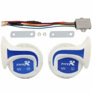 Universal 12V 300DB Snail Horn Waterproof ABS Copper Coaxial Car Electric Speaker Pair for Motorcycles and Snailhorn