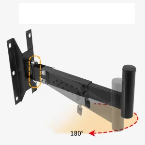 Universal Adjustable Audio Stand Wall Mount Bracket with Swivel Cold Rolled Steel Heavy Duty Support Holder