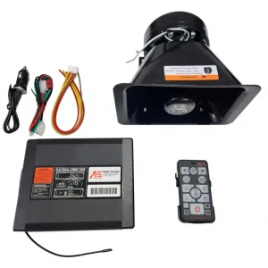 Universal Fit Car Alarm Guide Wireless Remote Control Loudspeaker with Square Mouth Speaker 12V High Power Full Set