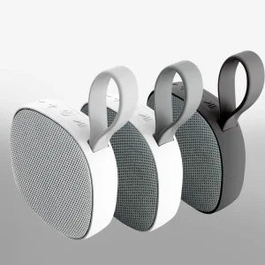 V5.0 Portable Fabric Wireless Speaker IPX4 Waterproof Mini Stereo Subwoofer Card Magnetic Suction