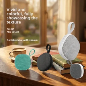 V5.0 Portable IPX4 Waterproof Speaker Mini Stereo Subwoofer Card Magnetic Suction