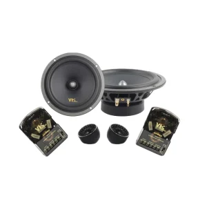 VK AK650 Professional New 2 way Car Audio Component Speaker 4 Ohm Max. 120W 6.5 Inch Aluminum 12V 12 Month Warranty