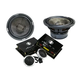 VK X650 6.5 Inch 2 Way Aluminum Car Audio Component Speaker 4 Ohm 300W Peak Power for Car Retrofit Upgrade
