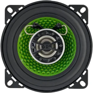 Vander Audio 100W Max 50W RMS 4ohms 4 Inch Green Loud Car Truck Show Coaxial Speaker System Speakers