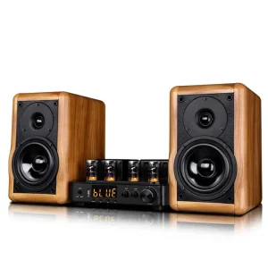 Vofull 5 Inch Bookshelf Speaker Medium Bass Hi fi Bookshelf Speaker System