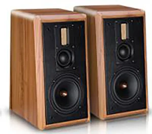 Vofull 6.5 Inch Bookshelf Speaker Wooden Box Portable Passive Bookshelf Speaker