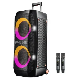 W-King T12 Party Speaker Portable Bluetooth Partybox 270W Loudspeaker with RGB LED Lighting for Home Theatre Concert Audio