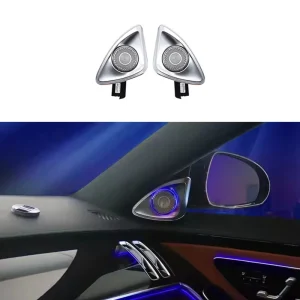 W223 Interior Speaker Upgrade LED 4D Rotating Tweeter with Ambient Light for Mercedes Benz S class W223 Car Audio Speaker