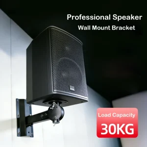 WB003 Heavy Duty Full Steel Speaker Wall Bracket Max Load 30KG for PA Speakers Studio Monitors Home Theater
