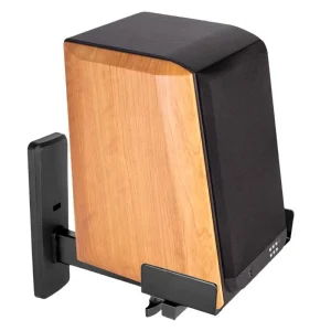 WB010 Adjustable Tilting and Rotating Surround Sound Speaker Wall Mount Bracket for 4-8 Inch Speakers 1 Pack