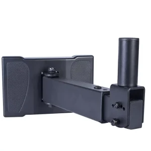 WB339 Speaker Wall Mount One Pair Heavy-Duty Adjustable Speaker Wall Bracket Secure Mount for Bookshelf & Monitor Speakers