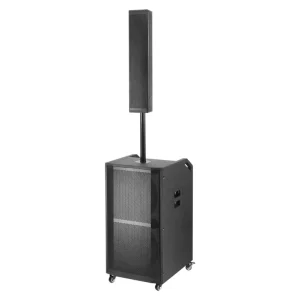 WGY SZ1201 Professional Big Power Stereo Bass Wooden Wireless Party Stage Karaoke Speaker Mic Audio Sound System Trolley Speaker