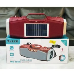 WS 1857 WS 1868 Outdoor Wireless Selfie LCD Display Handle Handsfree Calling Solar Panel Flashlight Speaker With Rec