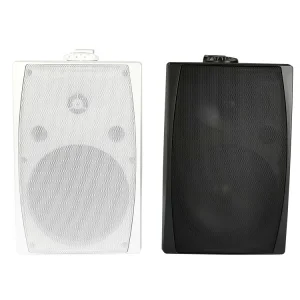 WS1 White Inside Built in Wired Indoor Loudspeaker 5.25/6.5 Inch Small Cabinet Box Full Range Music Wall Mount PA Speaker