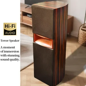 WZ 1000F Professional Floor Speaker Tower with Wooden Case Passive 12″ Woofer 80W-250W Output for Home Theatre