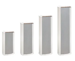 Wall Mounted Outdoor Vertical Column Loudspeaker 30W 5″ Tweeter Weatherproof PA System for Street Campus Plaza Background Music