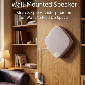 Wall Mounted Speaker Q18 with RGB 30W Power Audio Amplifier Loudspeaker for Store Studio Dining Hall Fitness Conference Room