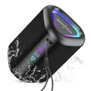 Waterproof 7W Bluetooth Speaker TWS Pairing RGB Lighting Long Playtime Portable Audio Speaker for Daily & Outdoor Use