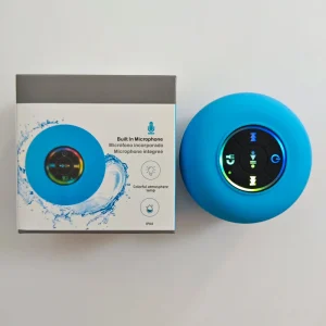 Waterproof Suction Cup Mini Speaker Portable Wireless Handsfree Stereo Speaker for Shower Bathroom Pool Outdoor