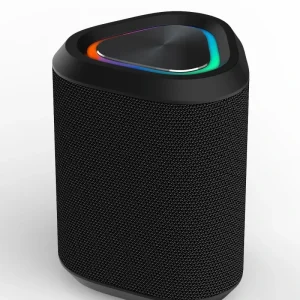 Waterproof Wireless Speaker Portable Mini Stereo Outdoor Use with RGB LED Lights Built in Mic for 5.3 Computer Compatible