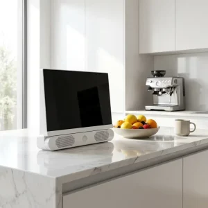 White 24 Inch Portable Smart TV for Kitchen 10000mAh Battery LED Television Televisores Small Screen for Home