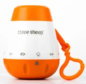 White Noise Baby Soother Sound Machine Cry Sensor ABS Portable Eco friendly Soothing Toddler Sleep Device