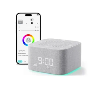 White Noise Speaker With Mobile APP Remote Control Multiple Natural Soothing Sounds Rechargeable Sleep Sound Speaker