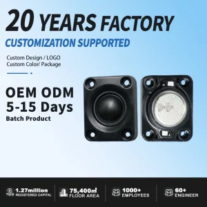 Wide Frequency 1.5 Inch 6Ohm 10W Tweeter Speaker Hybrid Material Unit for Smart Speaker and Household Indoor Sound System