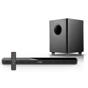 Wireless 150W Home Theatre System TV Soundbar Speaker with Wireless Wooden Subwoofer Soundbox Boombox Sound bar