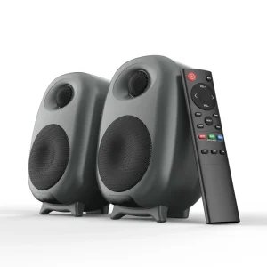 Wireless 50W Mini Bookshelf Speaker Strong Bass 2.0ch Home Theater System With Remote For Computer Easy To Use