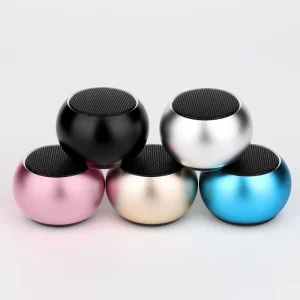 Wireless BT Speaker M3 Super Mini Multi Function Outdoor Sports Portable Round Small Steel Cannon Speakers