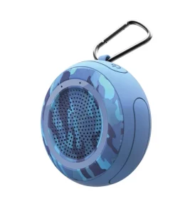 Wireless Blue Black Round Tire Shape Bluetooth Shower Waterproof Speaker for Bathroom for Home Mobile Phone