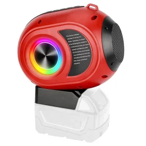 Wireless Bluetooth Speaker for Milwaukee 18v Battery M 18S BT5.3 AUX TF USB Input Portable Bluetooth Speaker for Home Party