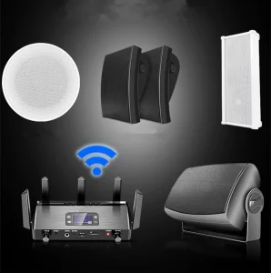 Wireless Bluetooth Wall Mounted Audio Broadcast Ceiling Speaker Heavy Bass Stereo Speakers