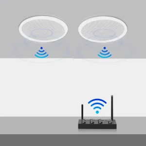 Wireless Ceiling Audio Speaker Set with Hi-Res Audio and 50W Output for Home & Commercial Use