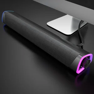 Wireless Computer Sound Bar Speaker 3.0 USB Powered IPX2 Waterproof Colorful RGB Lights