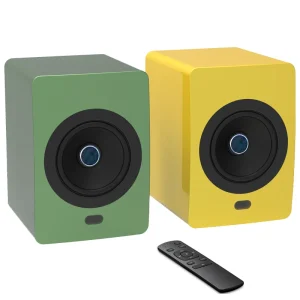 Wireless HiFi Speakers Uni Q Driver 5 Inch High Performance Loudspeaker Bluetooth TWS Wooden All in one Speaker System