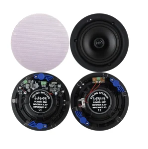 Wireless Magnetic Frameless Mesh Cover Ceiling Speaker HSR186-5BT+5