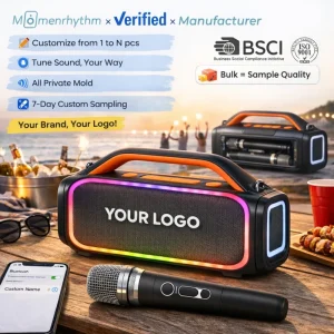 Wireless Portable Bluetooth Speaker Built in Microphone Party High Sound Quality Easy Charging Customizable Logo
